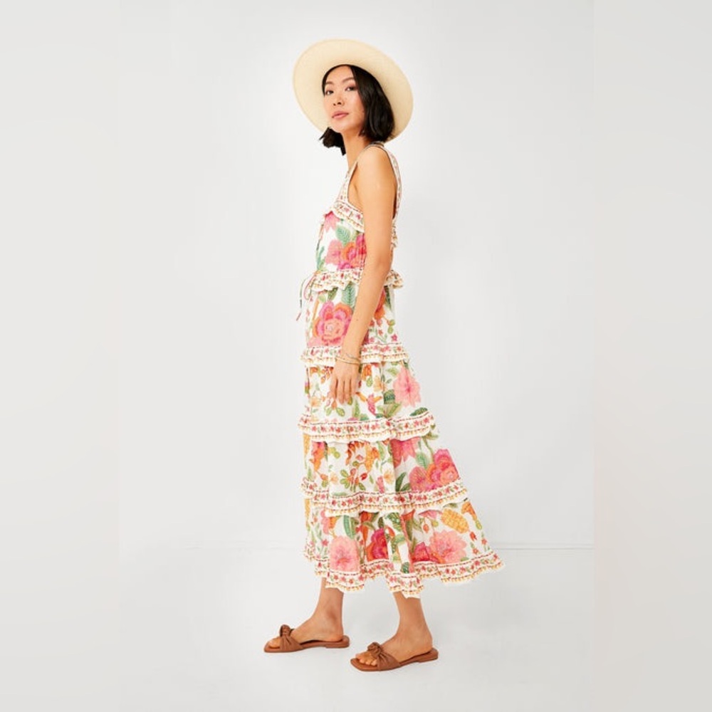 FARM Rio Macaw Bloom Ruffle Tiered Dress - Picture 9 of 15